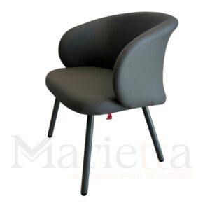 Poltrona Fixa Linha Bee - Pés Palito Metal - Cavaletti